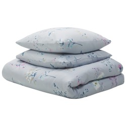 Komplet pościeli EVERGREEN Bawełna satynowa 200 x 220 cm Błękitny