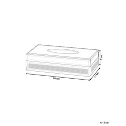 Chustecznik CHARLY Szkło Srebrny