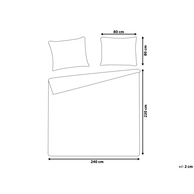 Komplet pościeli AVONDALE Bawełna satynowa 220 x 240 cm Szary