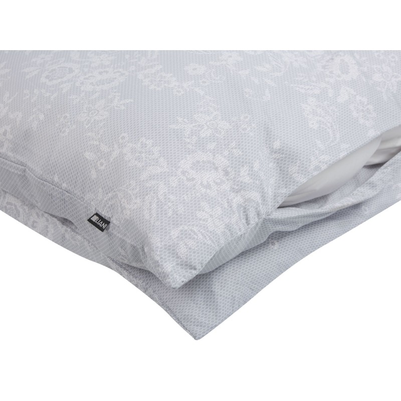 Komplet pościeli MORNINGSIDE Bawełna satynowa 155 x 220 cm Szary