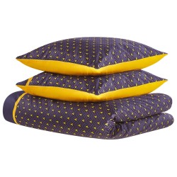 Komplet pościeli WALLINGFORD Bawełna satynowa 155 x 220 cm Niebieski