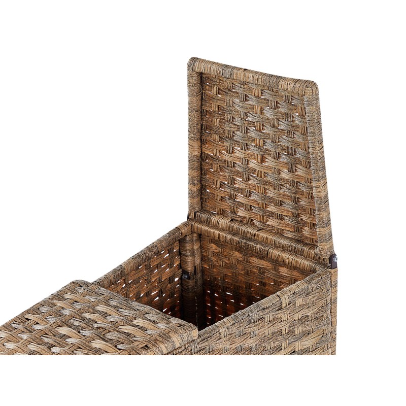 Zestaw ogrodowy ze stolikiem dla 9 osób SEVERO Technorattan Złoty brąz