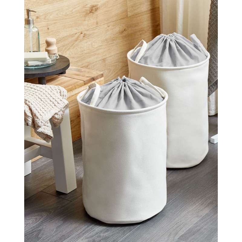 Zestaw 2 koszy tekstylnych biały ARCHA