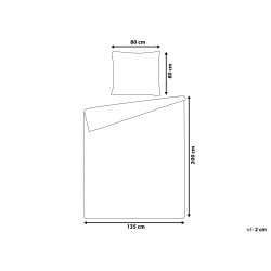 Komplet pościeli HARMONRIDGE Bawełna satynowa 135 x 200 cm Ciemnoniebieski