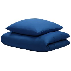 Komplet pościeli HARMONRIDGE Bawełna satynowa 135 x 200 cm Ciemnoniebieski
