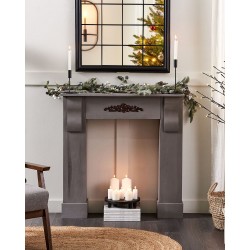 Portal kominkowy MANDRE Szary