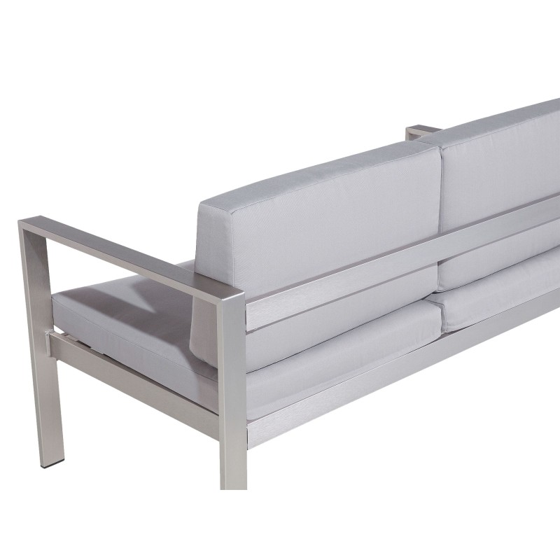 Sofa ogrodowa 2-osobowa jasnoszara SALERNO