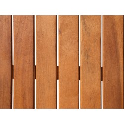 Stół ogrodowy CENTO 75 cm 140 cm Drewno akacjowe Brązowy