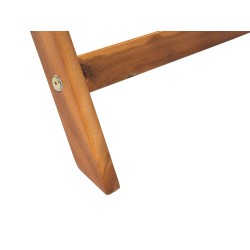 Stół ogrodowy CENTO 75 cm 140 cm Drewno akacjowe Brązowy