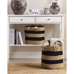 Zestaw 2 koszy GEREDE Juta Naturalny