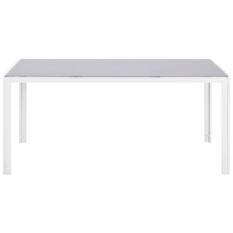 Stół ogrodowy CATANIA 91 cm 160 cm Szkło Szary