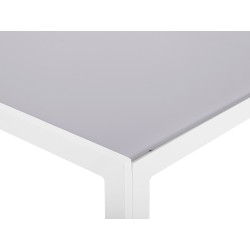 Stół ogrodowy CATANIA 91 cm 160 cm Szkło Szary