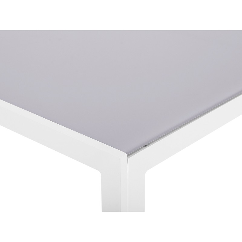 Stół ogrodowy CATANIA 91 cm 160 cm Szkło Szary