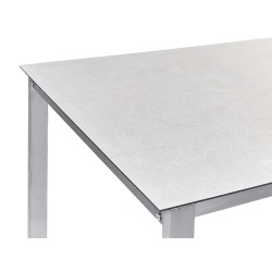 Stół ogrodowy COSOLETO 180 cm 90 cm Szkło Biały