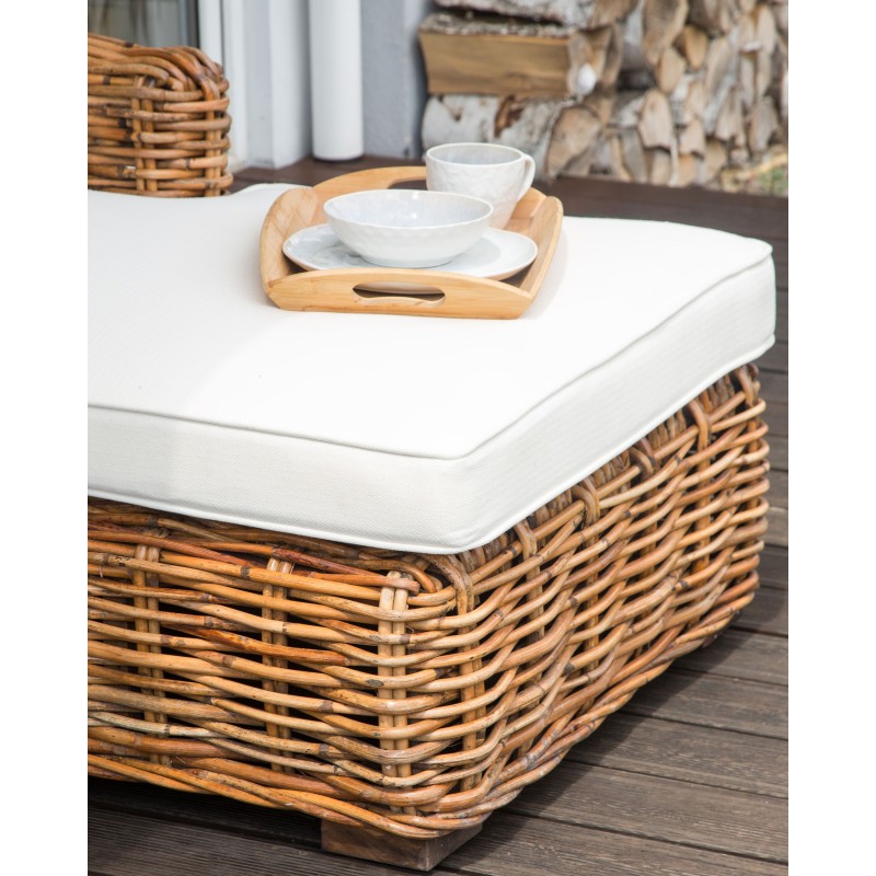 Sofa ogrodowa rattanowa naturalna BRIATICO