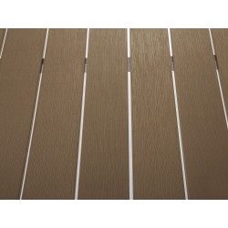 Stół ogrodowy VERNIO 180 cm 90 cm Metal Brązowy