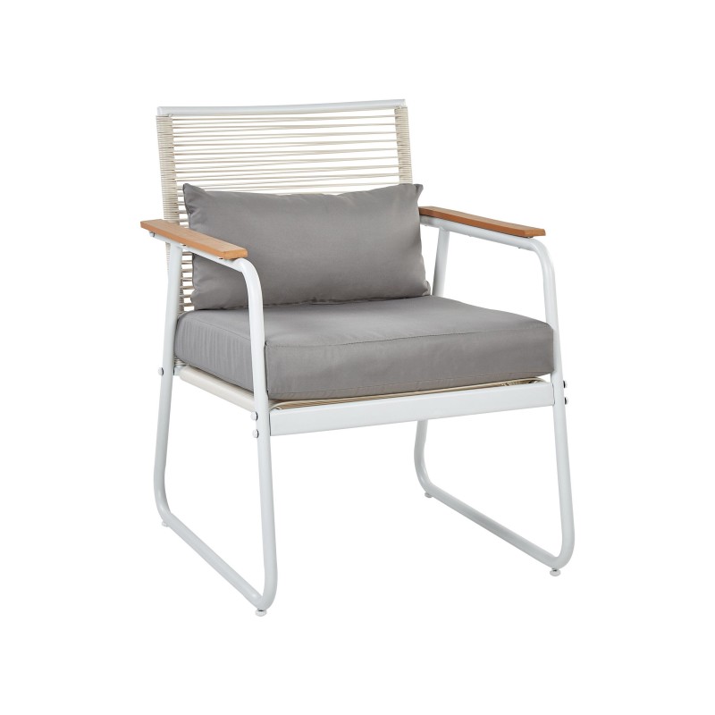 Zestaw ogrodowy ze stolikiem dla 4 osób POMONTE Metal Biały