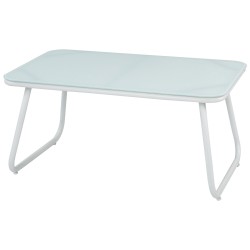 Zestaw ogrodowy ze stolikiem dla 4 osób POMONTE Metal Biały