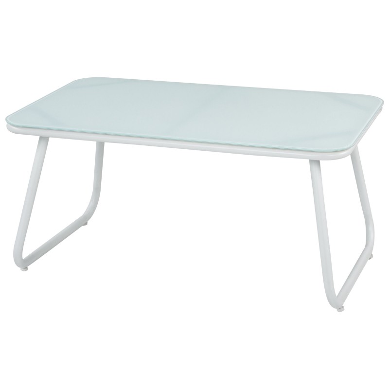 Zestaw ogrodowy ze stolikiem dla 4 osób POMONTE Metal Biały