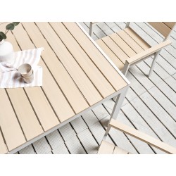 Stół ogrodowy COMO 150 cm 90 cm Beżowy