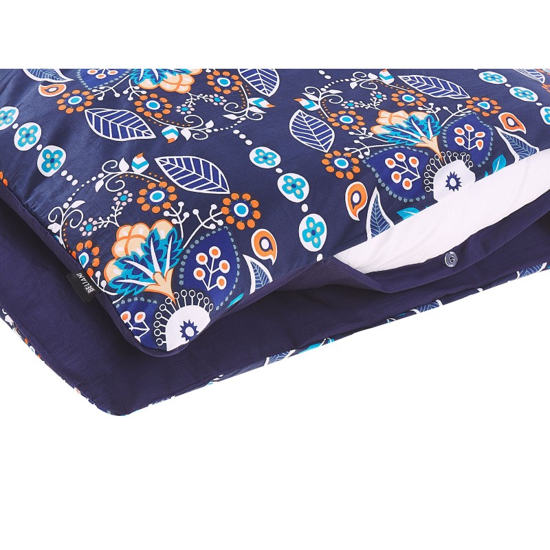 Komplet pościeli MADRONA Bawełna satynowa 135 x 200 cm Ciemnoniebieski