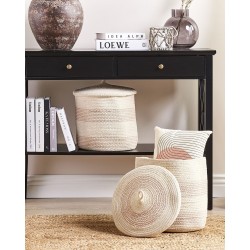 Zestaw 2 koszy SILOPI Bawełna Jasnobeżowy