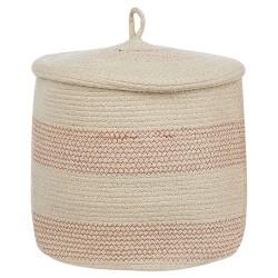 Zestaw 2 koszy SILOPI Bawełna Jasnobeżowy