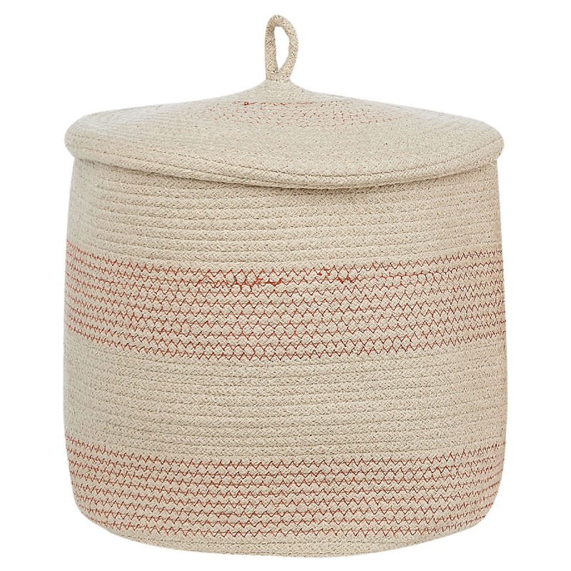 Zestaw 2 koszy SILOPI Bawełna Jasnobeżowy