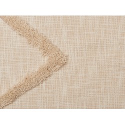 Koc JAUNPUR Bawełna 130 x 180 cm Beżowy