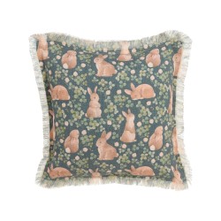 Zestaw 2 poduszek dekoracyjnych ALSTROEMERIA Bawełna 45 x 45 cm Zielony Wzór zwierzęcy