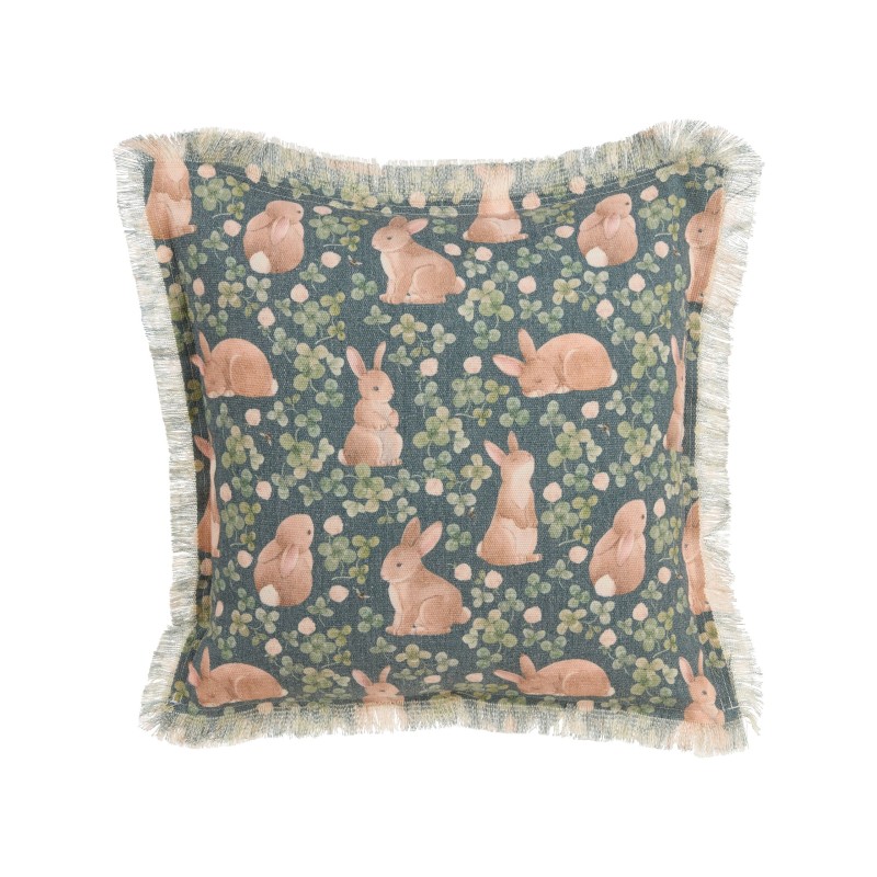 Zestaw 2 poduszek dekoracyjnych ALSTROEMERIA Bawełna 45 x 45 cm Zielony Wzór zwierzęcy