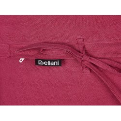 Zestaw 2 poduszek dekoracyjnych SASSAFRAS Len 30 x 45 cm Burgundowy Jednolity