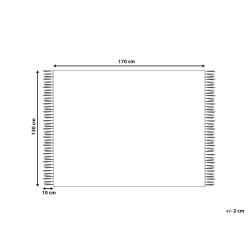 Koc HALEDE 130 x 170 cm Niebieski