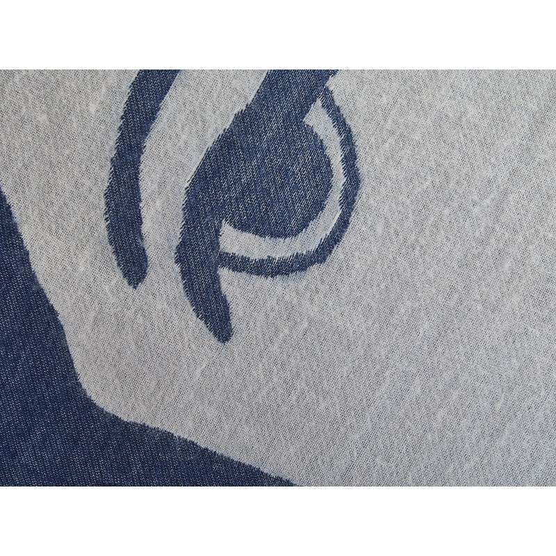 Koc HALEDE 130 x 170 cm Niebieski