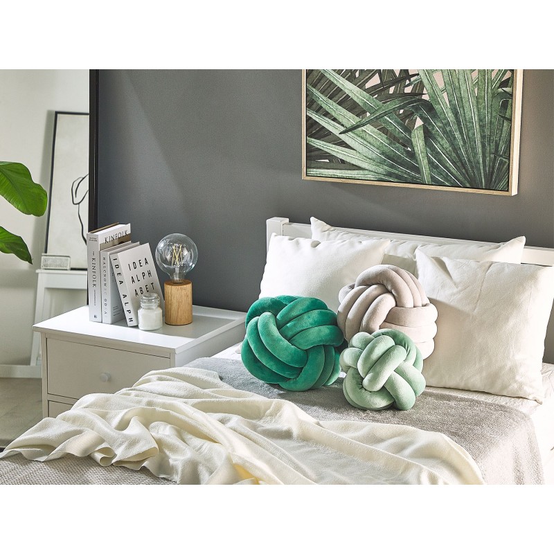 Poduszka dekoracyjna MALNI 30 x 30 cm Ciemnozielony Jednolity