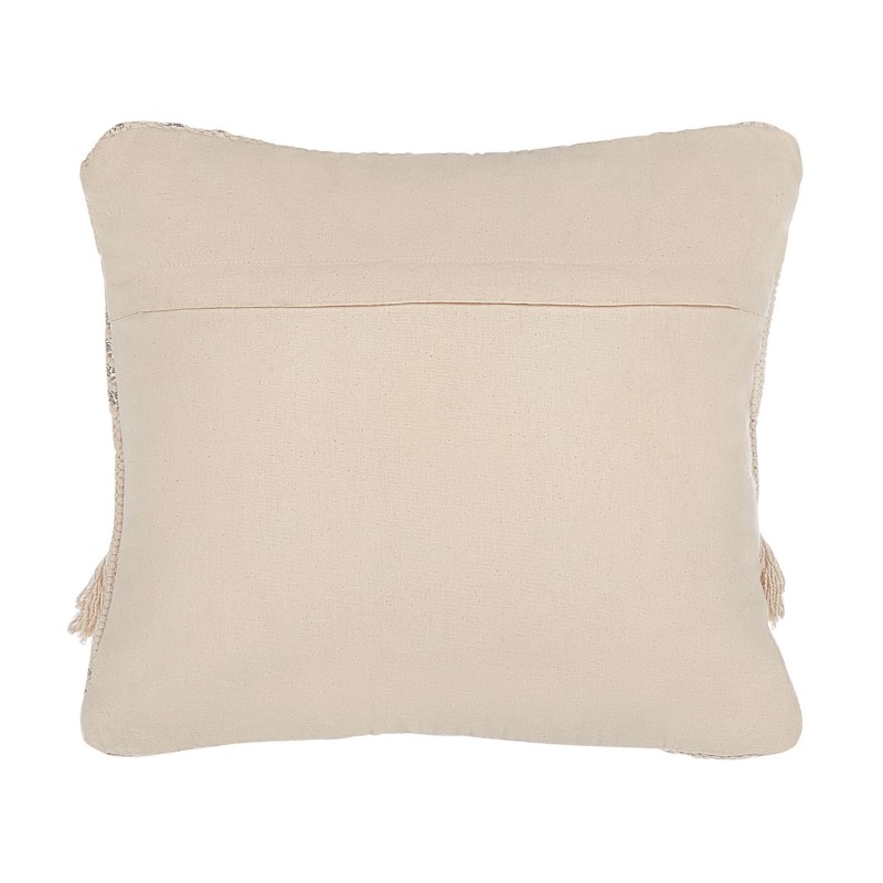 Zestaw 2 poduszek dekoracyjnych VAYALI Bawełna 45 x 45 cm Beżowy W paski