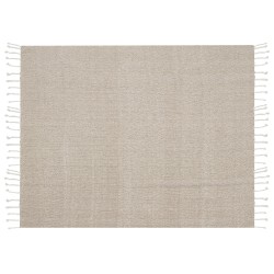 Koc TILMI Bawełna 130 x 160 cm Jasnobeżowy