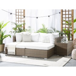 Komplet poszewek na poduchy ogrodowe NOTO Złamana biel