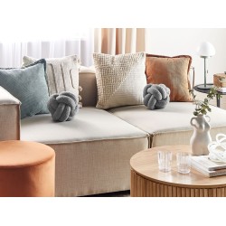 Zestaw 2 poduszek dekoracyjnych MALNI Boucle 19 x 19 cm Szary Jednolity