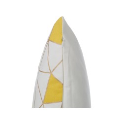 Zestaw 2 poduszek dekoracyjnych CLARKIA Bawełna 45 x 45 cm Żółty Wzór geometryczny