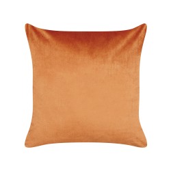 Zestaw 2 poduszek dekoracyjnych SERGIPE Welur 45 x 45 cm Pomarańczowy Wzór geometryczny
