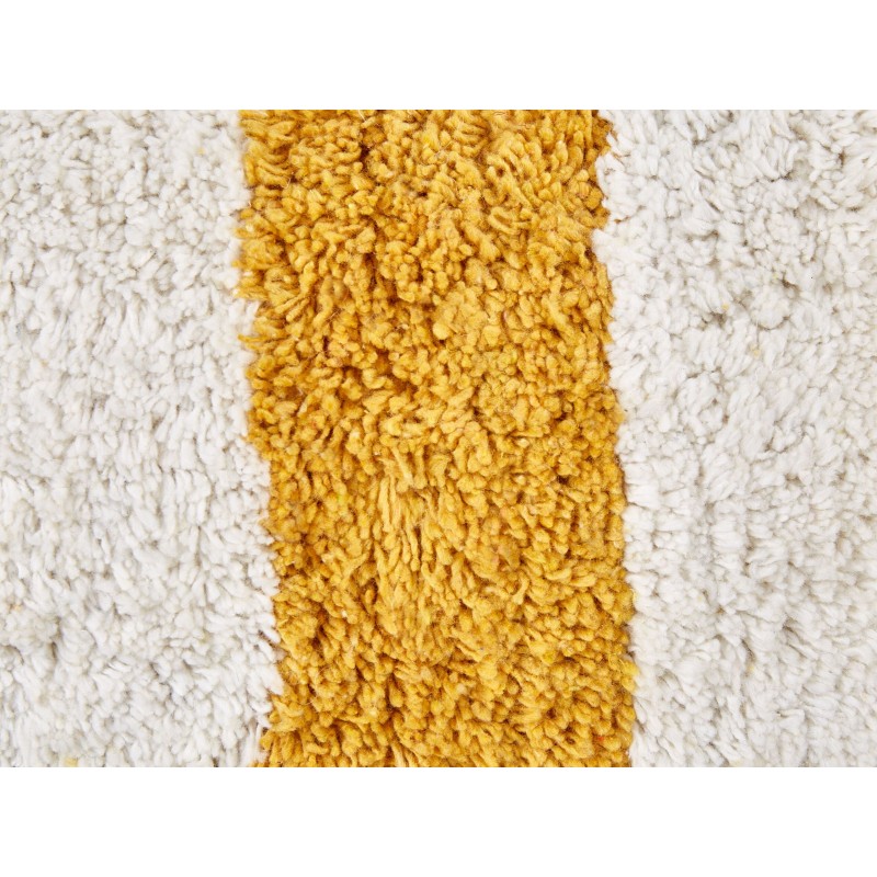 Zestaw 2 poduszek dekoracyjnych HELIANTHUS Bawełna 30 x 50 cm Biały W paski