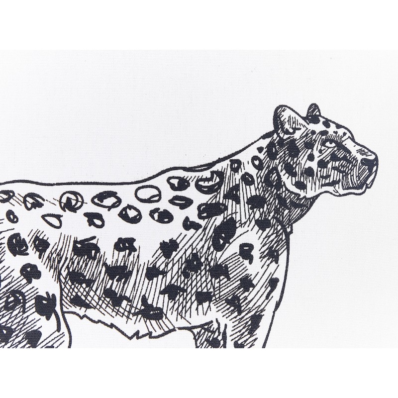 Zestaw 2 poduszek dekoracyjnych MARULA Bawełna 45 x 45 cm Biały Wzór zwierzęcy