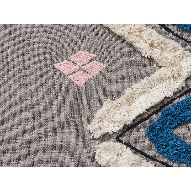 Koc KOTTAYAM Bawełna 130 x 180 cm Szary