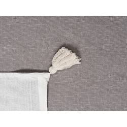 Koc KOTTAYAM Bawełna 130 x 180 cm Szary