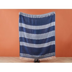 Koc TARLAY 130 x 170 cm Niebieski