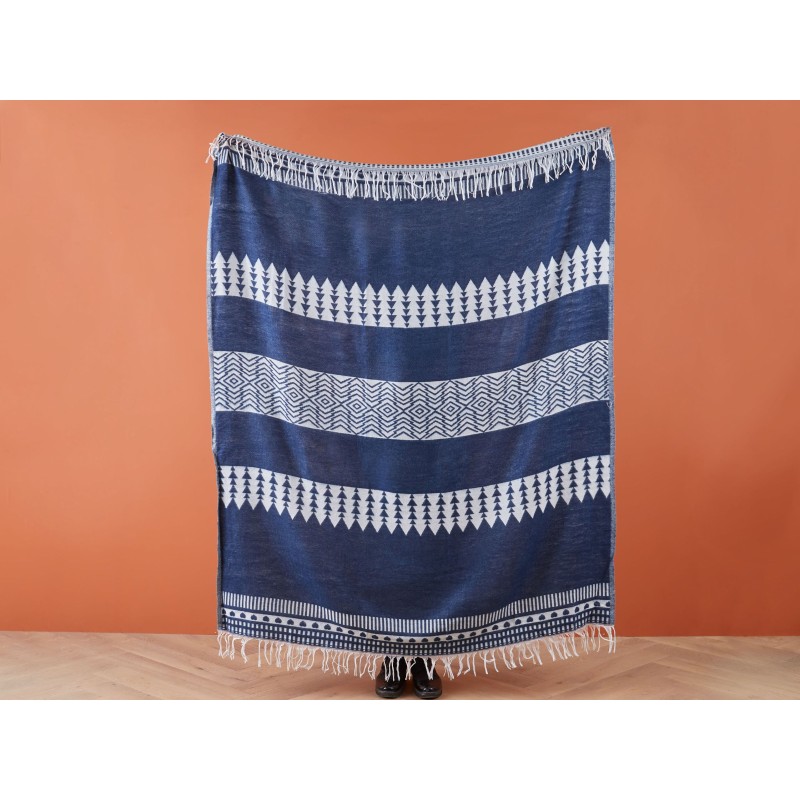 Koc TARLAY 130 x 170 cm Niebieski