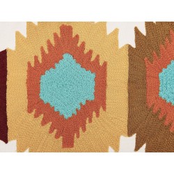 Zestaw 2 poduszek dekoracyjnych DANAPUR Bawełna 40 x 60 cm Kolorowy Wzór geometryczny