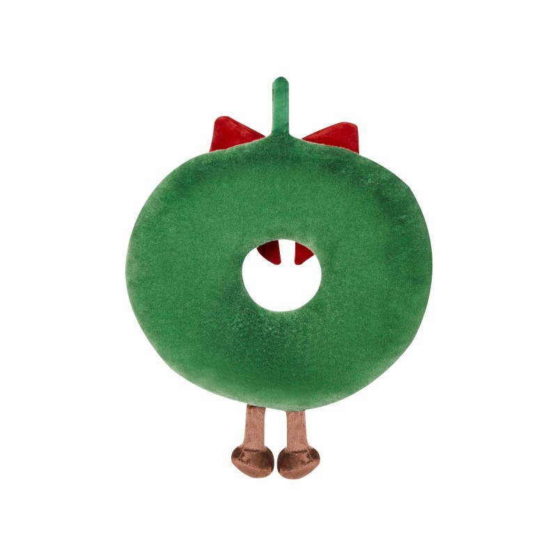 2 poduszki dekoracyjne świąteczny motyw ⌀ 45 cm zielone BONBON