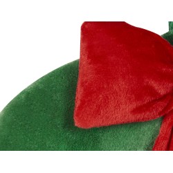 2 poduszki dekoracyjne świąteczny motyw ⌀ 45 cm zielone BONBON